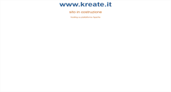 Desktop Screenshot of kreate.it