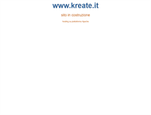 Tablet Screenshot of kreate.it